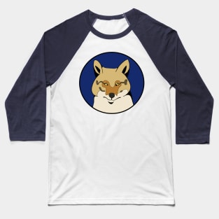 Funny Animal Graphic Design - Sad Fox Baseball T-Shirt